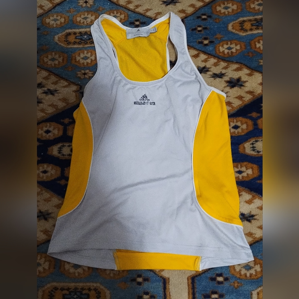 athleisure adidas x stella McCartney barricade yellow top